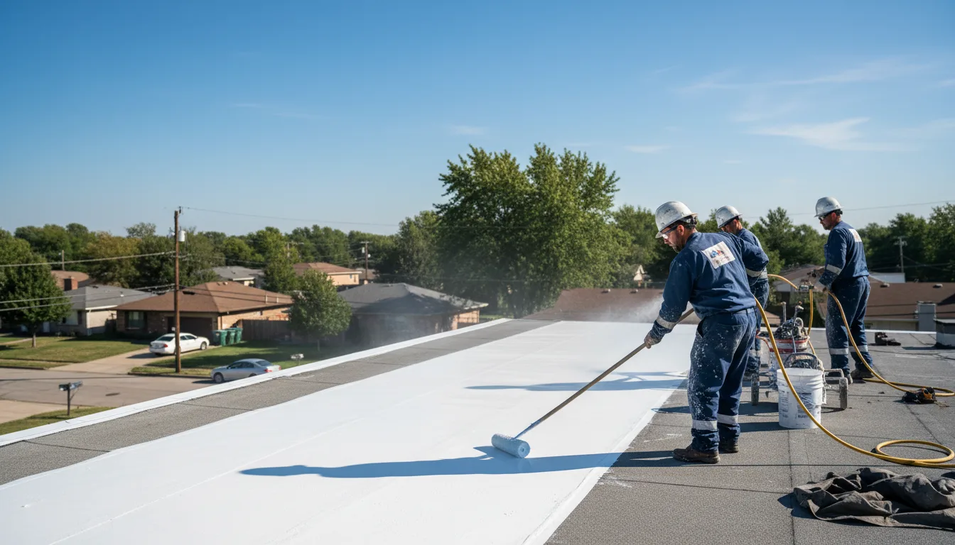Commercial roof coating in Treichlers, PA near me